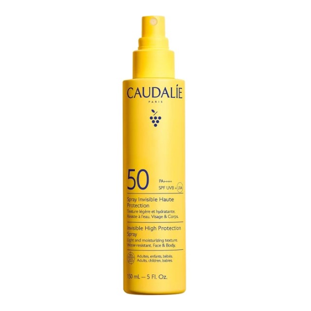 Caudalie Invisible High Protection Spray Αντηλιακό Spray για Πρόσωπο & Σώμα SPF50, 150ml product photo