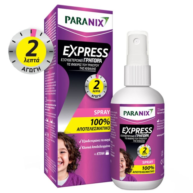 Paranix Express Anti-Lice Spray with Comb 95ml product photo