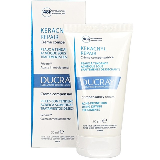 Ducray Keracnyl Repair Compensatory Cream Αντισταθμιστική Κρέμα για Δέρμα με Τάση Ακμής 50ml product photo