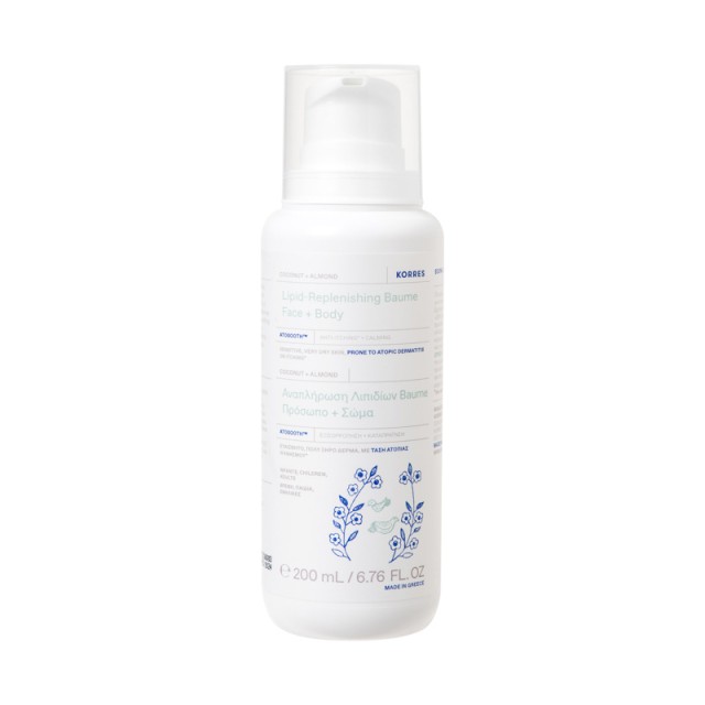 Korres Promo Coconut & Almond Lipid Replenishing Face - Body Baume 200ml & Δώρο Moisture Replenishing Face - Body Cream Wash 200ml product photo