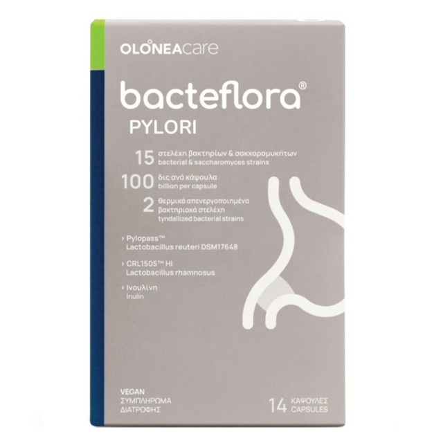 Olonea Care Bacteflora Pylori Συμπλήρωμα Διατροφής με Προβιοτικά & Πρεβιοτικά για το Ελικοβακτηρίδιο του Πυλωρού 14caps product photo