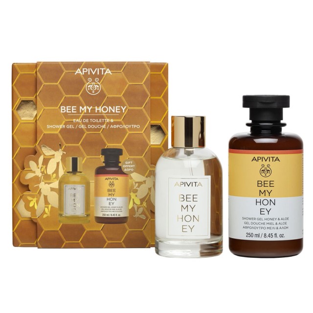 Apivita Promo Bee My Honey Eau De Toilette 100ml Άρωμα με Εσπεριδοειδή Λουλούδια & Μέλι & Δώρο Shower Gel with Honey & Aloe Αφρόλουτρο με Μέλι & Αλόη 250ml product photo