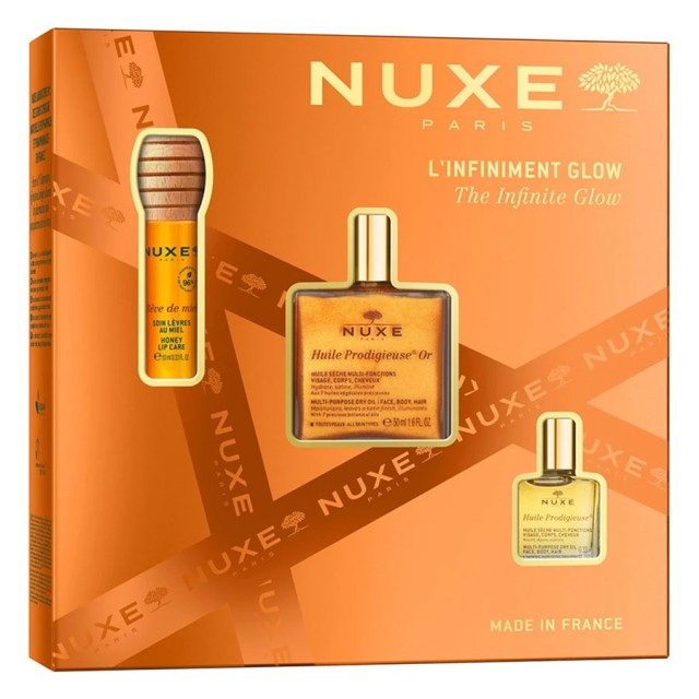 Nuxe Promo Huile Prodigieuse Or Dry Oil 50ml & Reve de Miel Honey Lip Care Oil 10ml & Huile Prodigieuse 10ml product photo