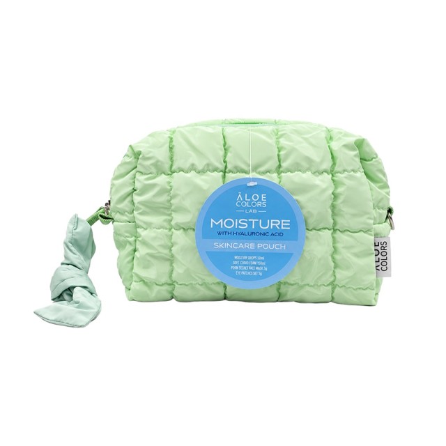 Aloe Colors Promo Moisture Skincare Pouch Moisture Drops Hyalouronic Acid Serum 50ml, Soft Cloud Cleansing Foam 150ml, PDRN Collagen Mask & Eye Patches 2 τεμ & Δώρο Νεσεσέρ product photo