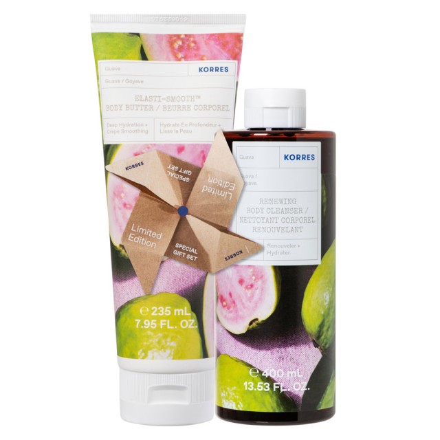 Korres Promo Renewing Body Cleanser Guava Shower Gel 400ml & Elasti - Smooth Body Buttter 235ml product photo