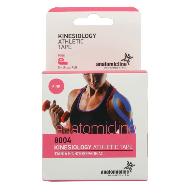 Anatomic Line Kinesiology Athletic Tape Pink 8004 Ταινία Κινησιοθεραπείας Ροζ Χρώμα 5cm x 5m 1τεμ product photo
