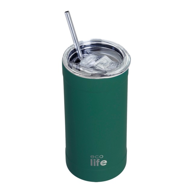Ecolife Coffee Thermos Ποτήρι Καφέ Θερμός Teal Green 500ml product photo