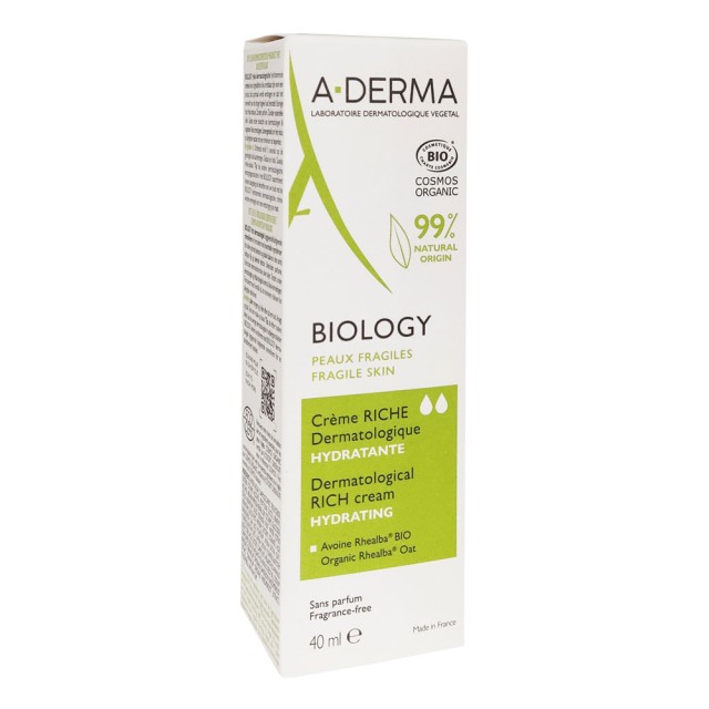 A-Derma Biology Dermatological Riche Cream Hydrating 40ml product photo