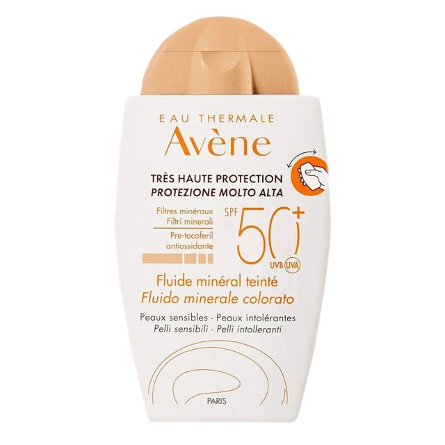 Avene Very High Protection Tinted Mineral Fluid SPF50+, 40ml product photo