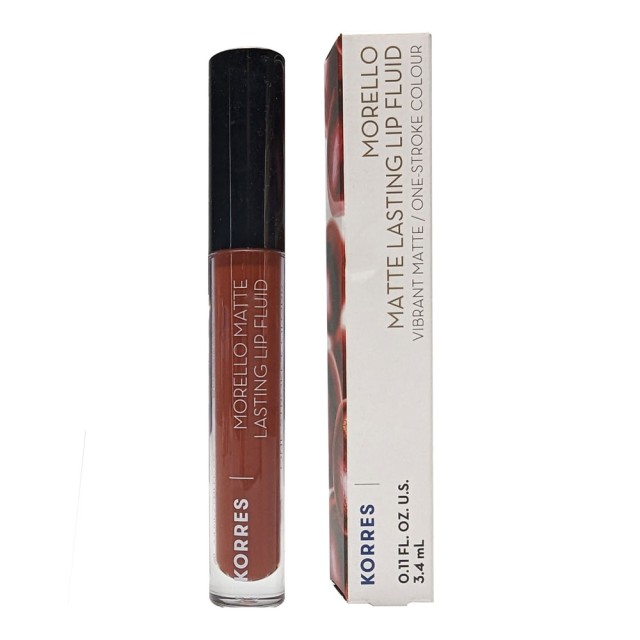 Korres Morello Matte Lasting Lip Fluid 3.4ml - 58 Red Clay product photo