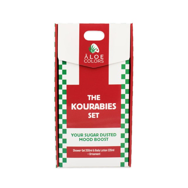 Aloe Colors Xmas Promo The Kourabies Set με Kourabies Shower Gel Αφρόλουτρο Σώματος 200ml, Body Lotion Ενυδατικό Γαλάκτωμα Σώματος 120ml & Δώρο Χριστουγεννιάτικο Στολίδι 1τεμ product photo