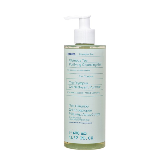 Korres Olympus Tea Purifying Cleansing Gel Gel Καθαρισμού Ρύθμισης Λιπαρότητας για Λιπαρές & Μικτές Επιδερμίδες 400ml product photo