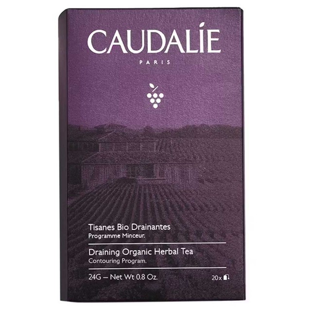 Caudalie Draining Organic Herbal Tea 24gr 20 Sachets product photo