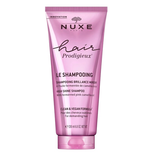 Nuxe Hair Prodigieux High Shine Shampoo Σαμπουάν Λάμψης με Εκχύλισμα Ελαίου Ροζ Καμέλιας 200 ml product photo