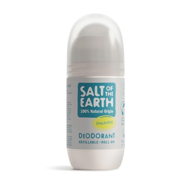 Salt of the Earth Vegan Deodorant Refillable Αποσμητικό Roll-On Χωρίς Άρωμα Επαναγεμιζόμενο 75ml product photo