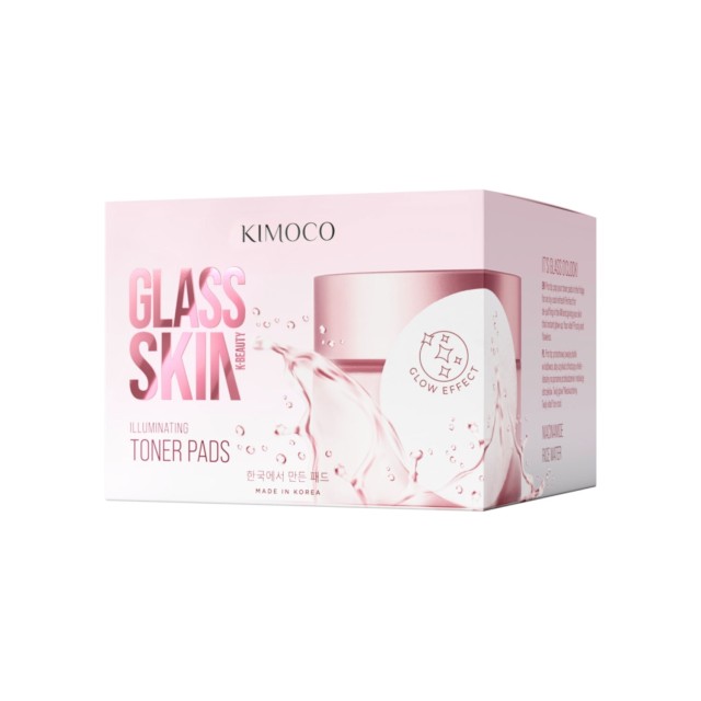 KIMOCO Glass Skin Illuinating Toner Pads Εμποτισμένα Δισκία με Νερό Ρυζιού 60τεμ product photo