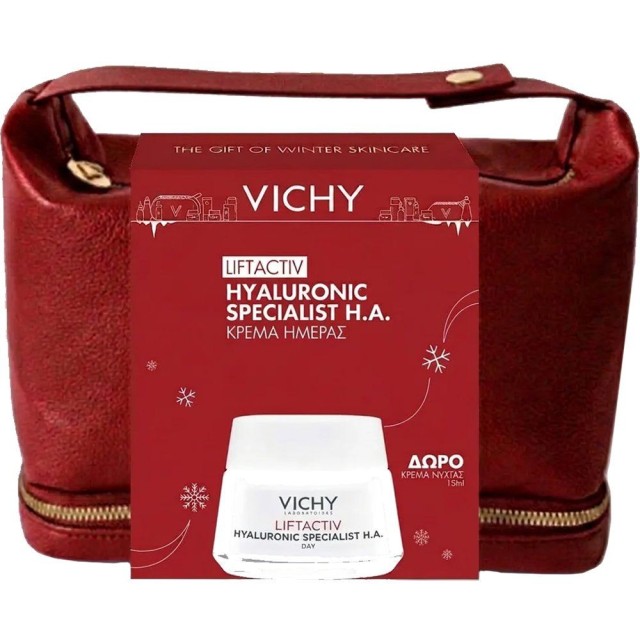 Vichy Promo Liftactiv Hyaluronic Specialist H.A. Αντιρυτιδική Κρέμα Ημέρας για Κανονικές-Μικτές Επιδερμίδες 50ml & Δώρο Collagen Specialist 16 Night Cream 15ml & Νεσεσέρ product photo