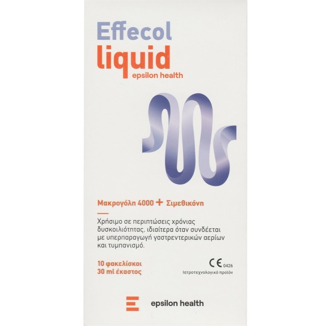 Epsilon Health Effecol Liquid Συμπλήρωμα Διατροφής για τη Δυσκοιλιότητα 10 Φακελίσκοι x 30ml product photo