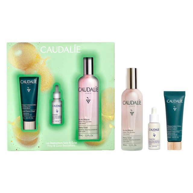 Caudalie Promo Face Mist Beauty Elixir 100ml & Δώρο Instant Detox Mask 15ml & Δώρο Brightening Dark Spot Serum 10ml product photo