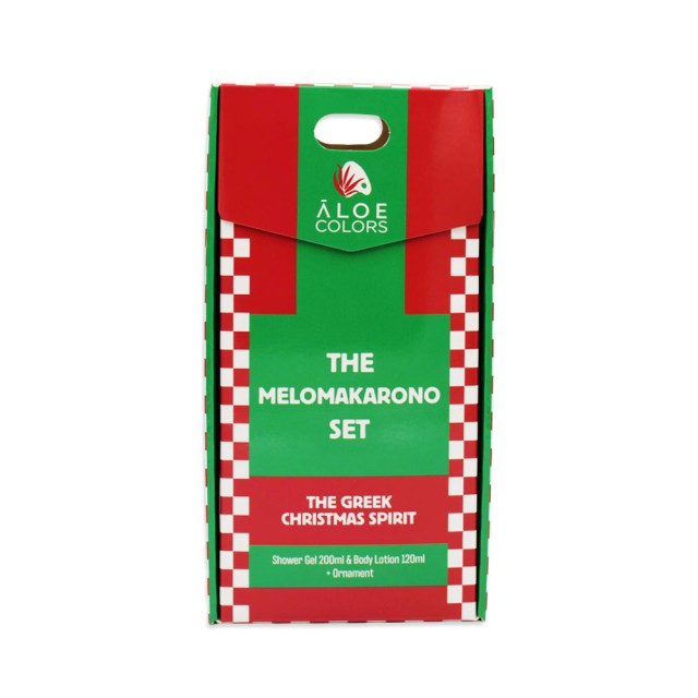 Aloe Colors Xmas Promo The Melomakarono Set με Ho Ho Ho Shower Gel Αφρόλουτρο Σώματος 200ml, Body Lotion Ενυδατικό Γαλάκτωμα Σώματος 120ml & Δώρο Χριστουγεννιάτικο Στολίδι 1τεμ product photo