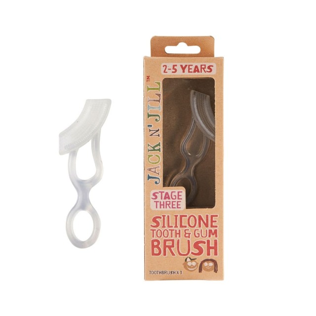 Jack N Jill Οδοντόβουρτσα Σιλικόνης Για Έξυπνο, Διπλό Βούρτσισμα Δοντιών Stage 3: 2-5 Ετών product photo