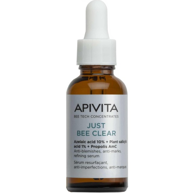 Apivita Just Bee Clear Serum Ορός Λείανσης για Ατέλειες & Σημάδια Ακμής 30ml product photo