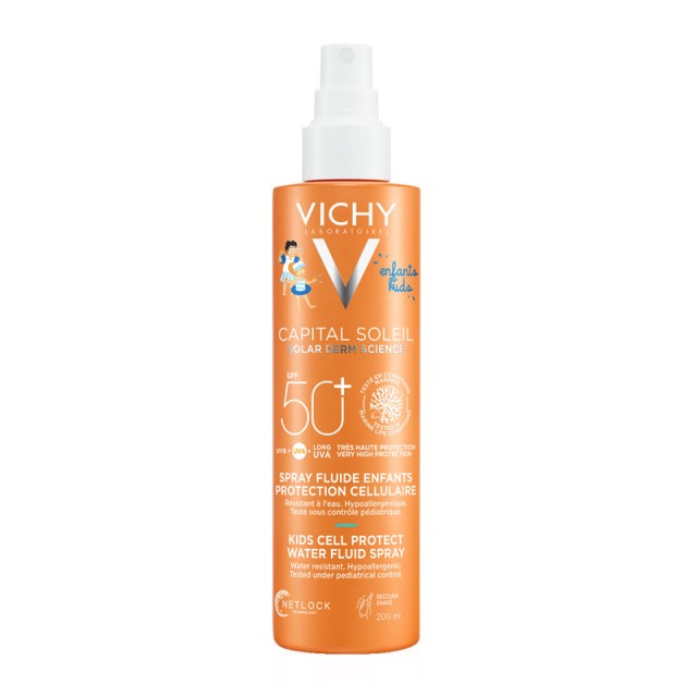 Vichy Capital Soleil Cell Protect Water Fluid Spray Kids Spf50+, 200ml product photo