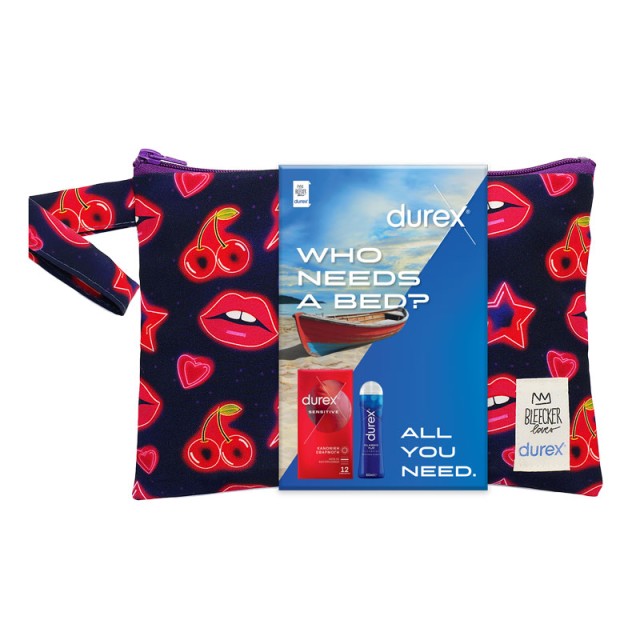 Durex All You Need Summer Kit Sensitive Λεπτά Προφυλακτικά 12 τεμ & Classic H20 Λιπαντικό 50 ml product photo
