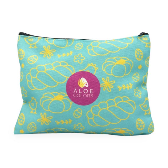 Aloe Colors Promo Tsoureki Cosmetic Bag Body Lotion 100ml & Shower Gel 100ml & Hair & Body Mist 100ml product photo