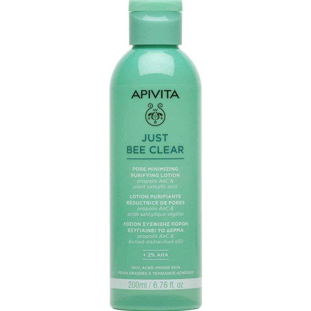 Apivita Just Bee Clear Pore Minimizing Purifying Face Lotion 200ml product photo