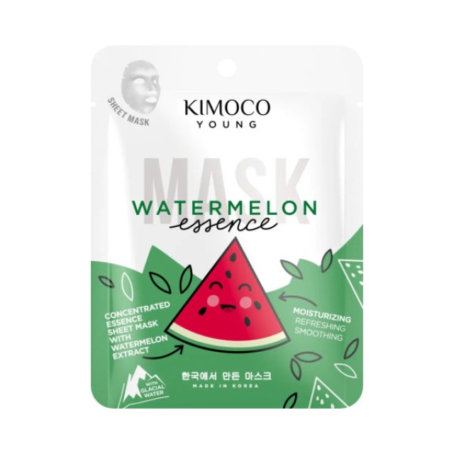 KIMOCO Young Mask Watermellon Essence Ενυδατική Μάσκα Προσώπου με Εκχύλισμα Καρπουζιού και Glacial Water 25ml product photo