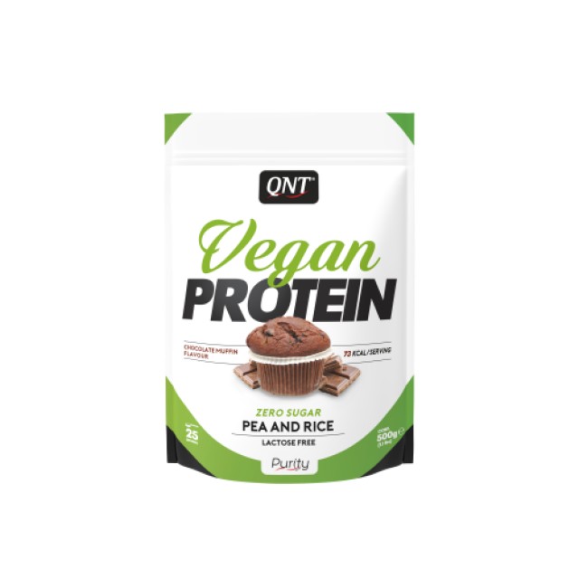 QNT Vegan Protein Chocolate Muffin 500 gr product photo