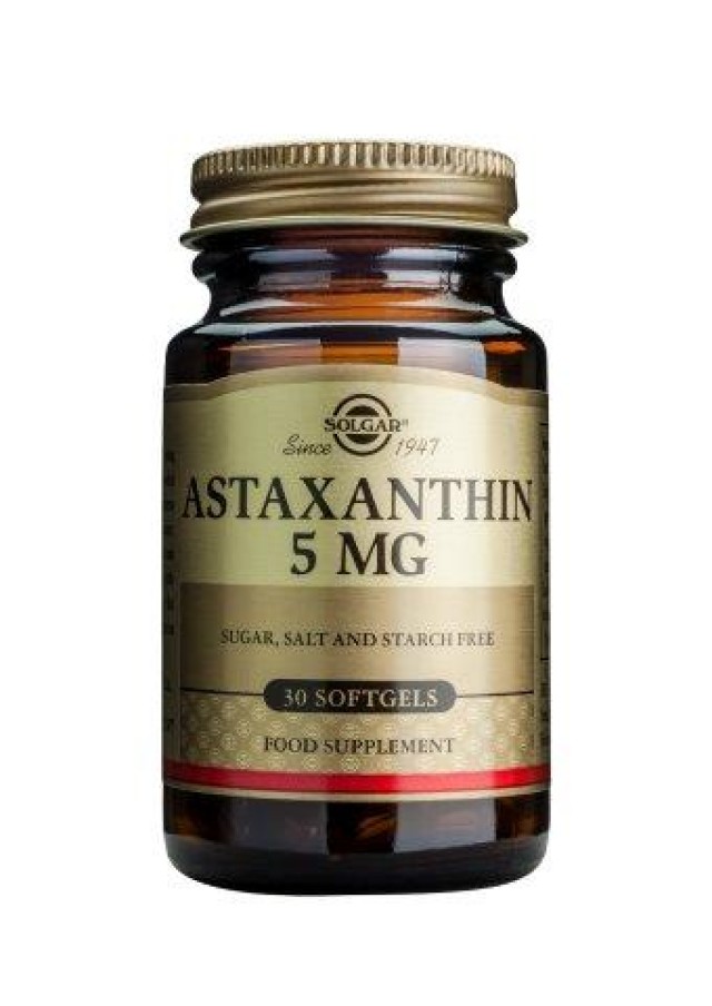 Solgar Astaxanthin 5 mg 30 Softgels product photo