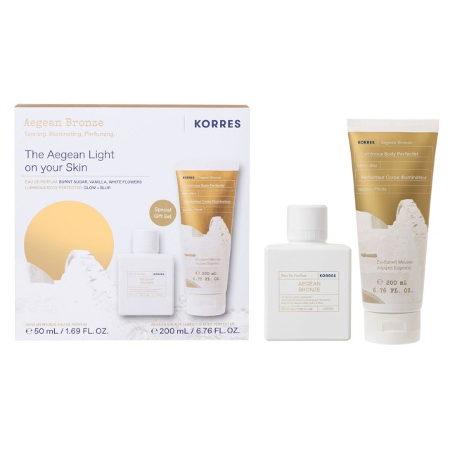 Korres Promo Aegean Bronze Eau De Parfum 50ml & Luminous Body Perfecter 200ml product photo