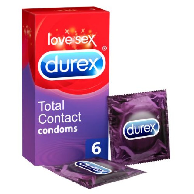 Durex Προφυλακτικά Πολύ Λεπτά Total Contact 6 Τεμάχια product photo