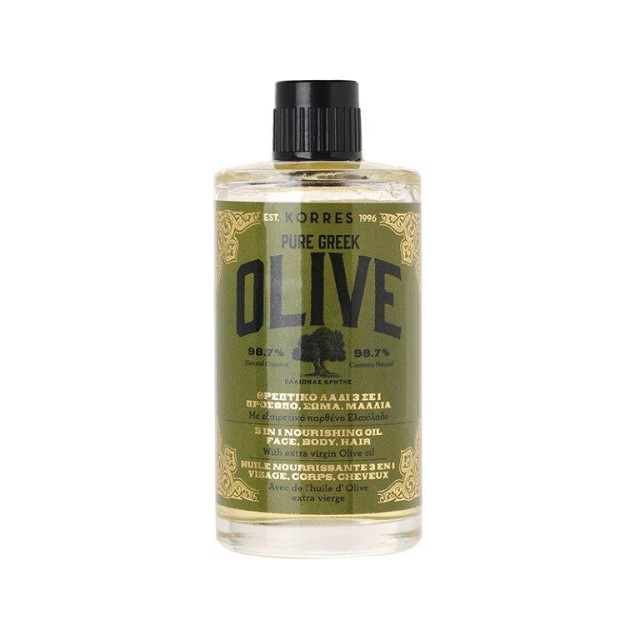 Korres Pure Greek Olive Θρεπτικό Λάδι 3 Σε 1 Για Εντατική Θρέψη Σε Πρόσωπο, Σώμα & Μαλλιά, Με Εξαιρετικό Παρθέ product photo