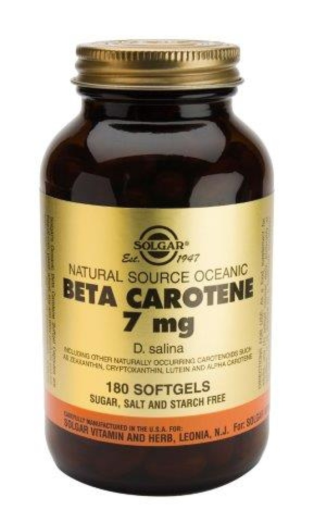 Solgar Beta-Carotene 7 mg 60 Softgels product photo