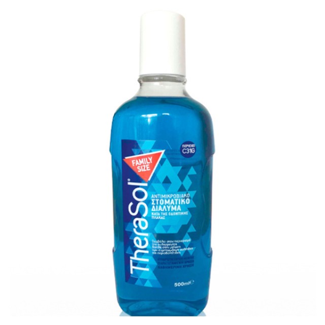 Therasol Antimicrobial Mouthwash Family Size 500ml product photo