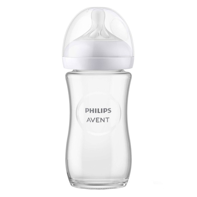 Philips Avent Natural Response Bottle 1m+Γυάλινο 240ml - Κωδ SCY933/01 product photo