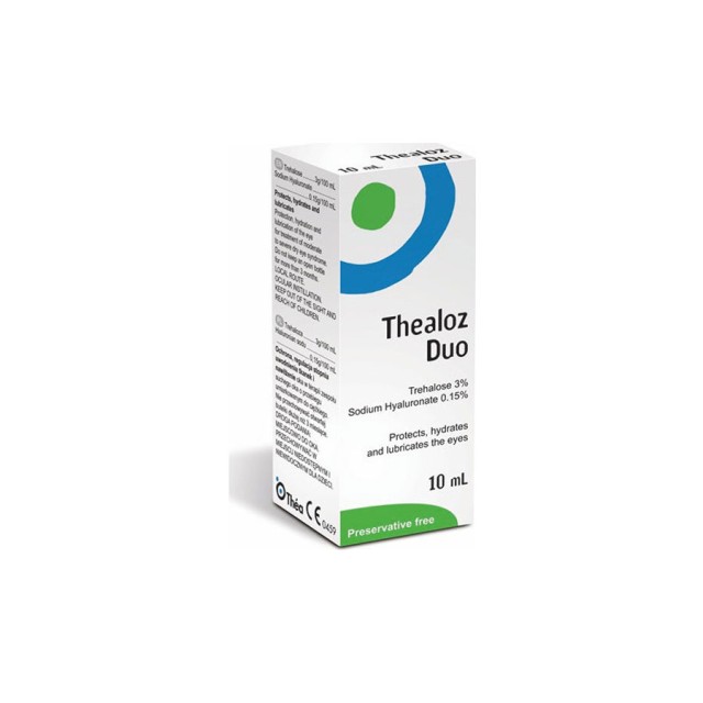 Thealoz Duo Eye Drops Οφθαλμικές Σταγόνες - Υποκατάστατο Δακρύων Με Υαλουρονικό Νάτριο 10 ml product photo