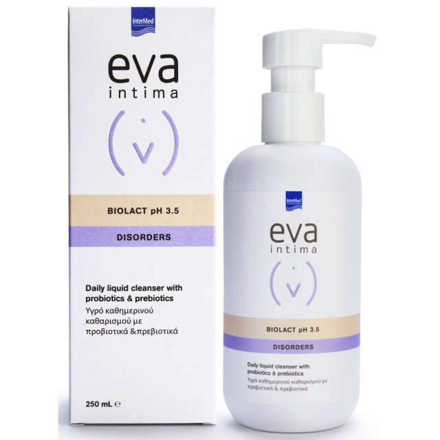 Intermed Eva Intima Biolact pH 3.5 Disorders Daily Liquid Cleanser with Probiotics & Prebiotics 250ml product photo