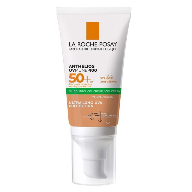 La Roche Posay Anthelios UVmune 400 Oil-Control Tinted Face Gel-Cream Spf50+, 50ml Με άρωμα product photo