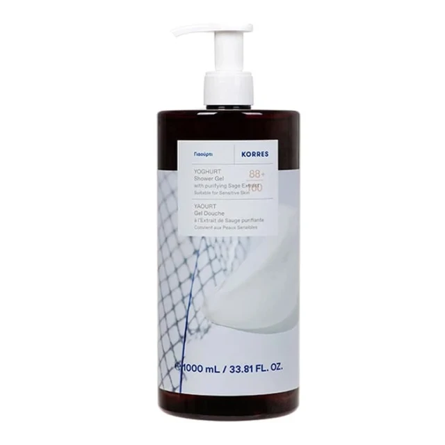 Korres Yoghurt & Purifying Sage Extract Shower Gel 1000ml product photo