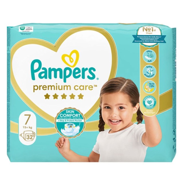 Pampers Premium Care No7 (15+kg) 32τεμ product photo