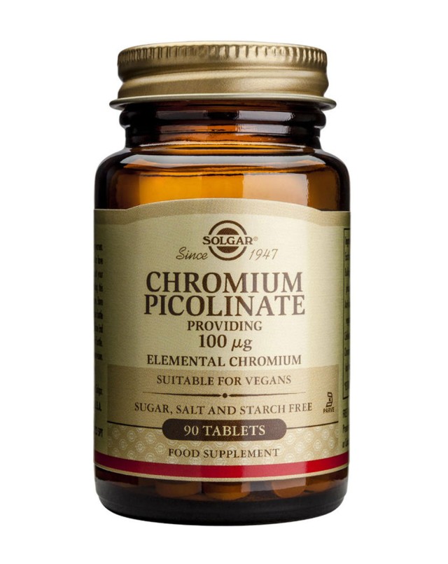 Solgar Chromium Picolinate 100 mg 90 Tabs product photo