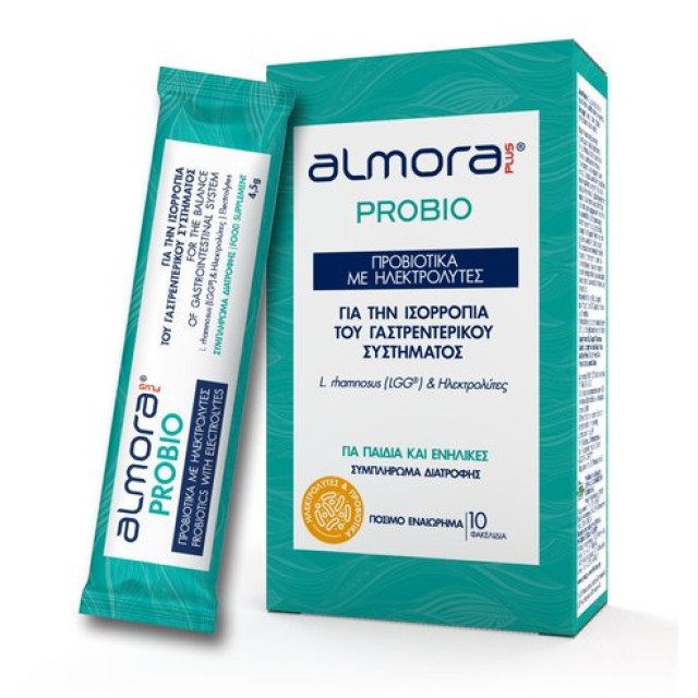 Elpen Almora Plus Probio Προβιοτικά με Ηλεκτρολύτες 10 x 4.5gr product photo