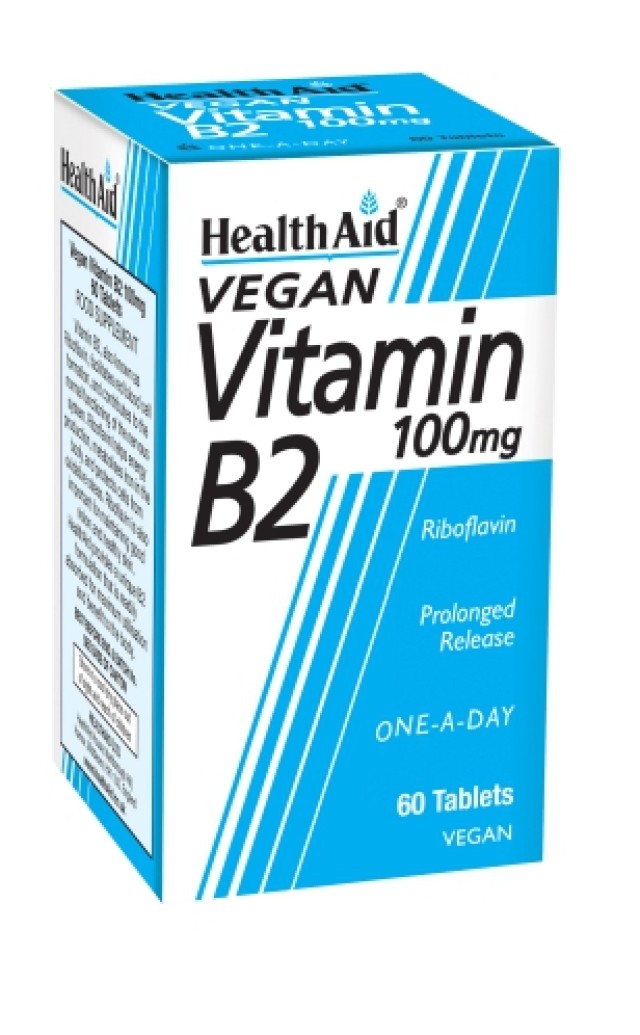 Health Aid Vegan Vitamin Β2 100 mg 60 tabs product photo