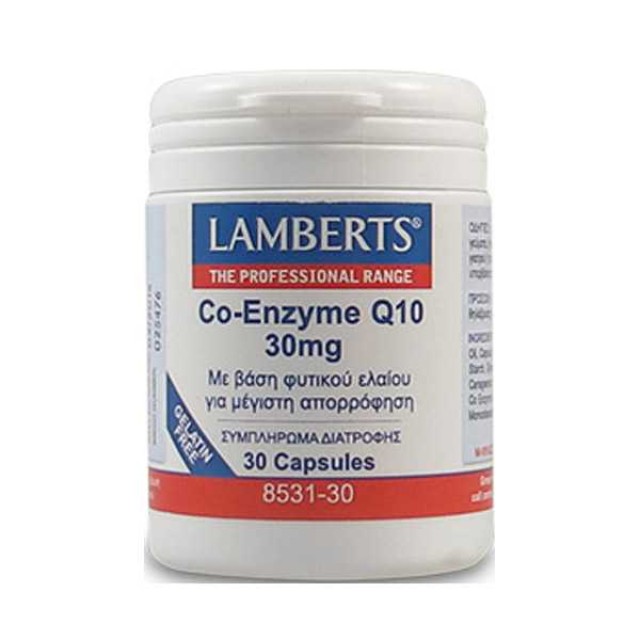 Lamberts Co-Enzyme Q10 30Mg 30 Κάψουλες product photo
