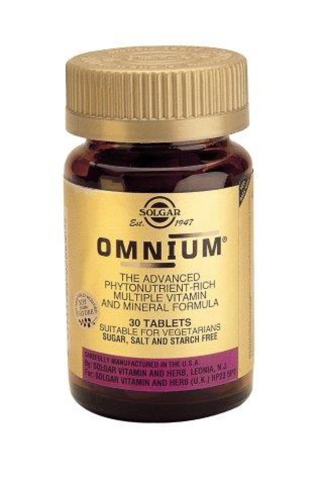 Solgar Omnium 30 Tabs product photo