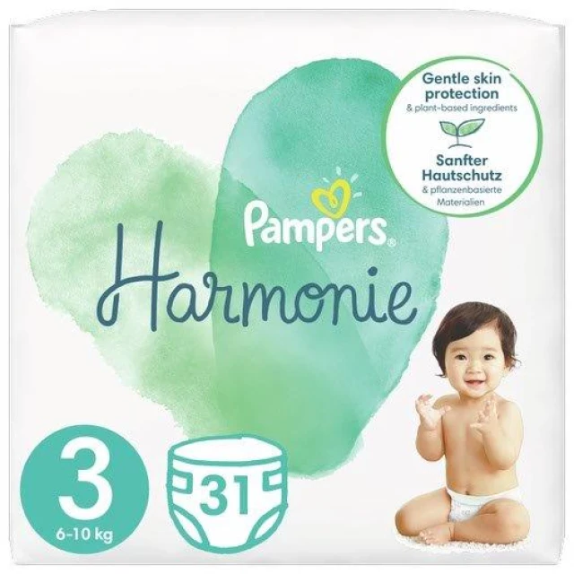 Pampers Harmonie Μέγεθος 3 (6kg-10kg) 31 Πάνες product photo